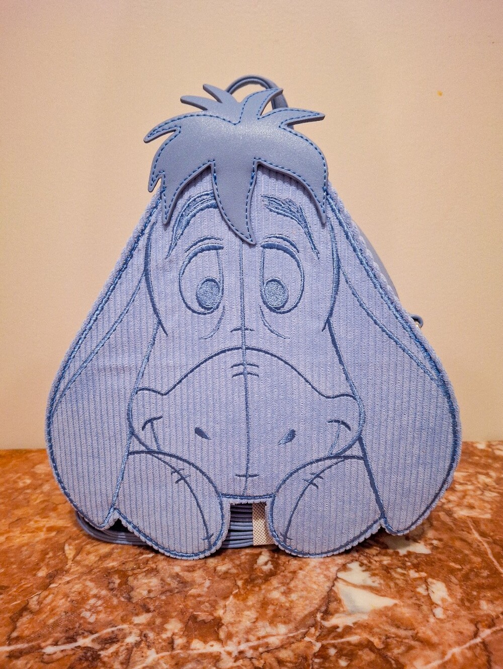 Disney Loungefly NWT Eeyore Face Crossbody/Backpack Bag in Light Blue
